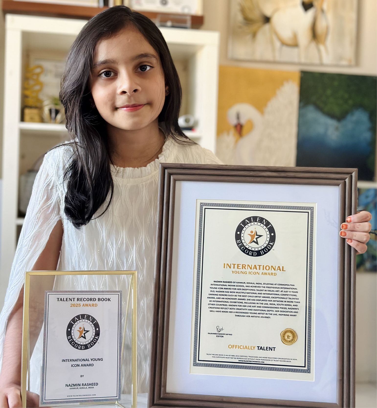 NAZMIN RASHEED - INTERNATIONAL YOUNG ICON AWARD